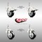 Service Caster 3 Inch 316SS Black Polyurethane 10mm Threaded Stem Caster Lock Brake, 2PK SS316TSTTL20S314-PPUB-BLK-M1015-2-S2 - alternate 5